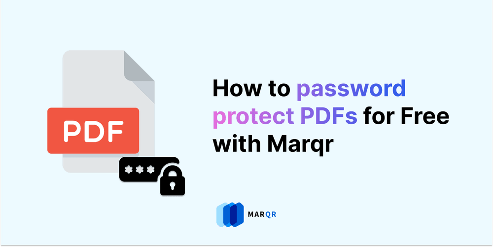 How to password protect PDFs for Free with Marqr